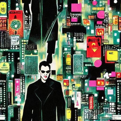 Computer, Sci-Fi, The Matrix Rain, Technical, Daniel Clowes, Fashion Print